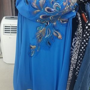 Peacock gown